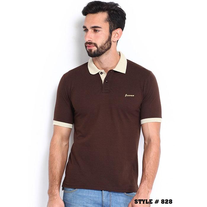 Cowboy Brown Collar T-Shirt