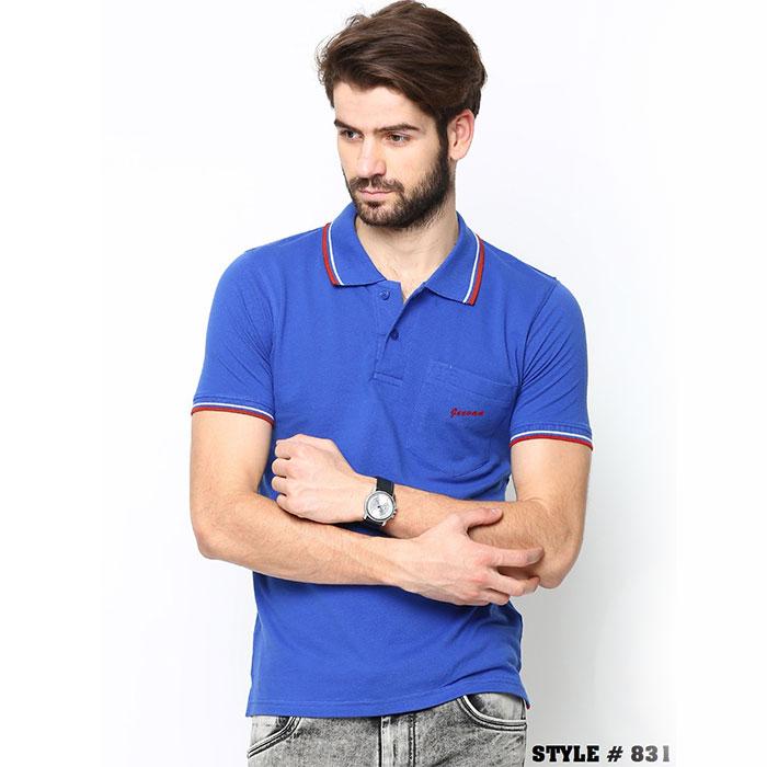 Royal Blue Collar T-Shirt