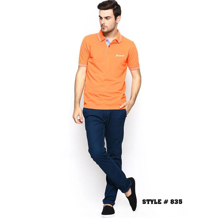 Orange Collar T-Shirt