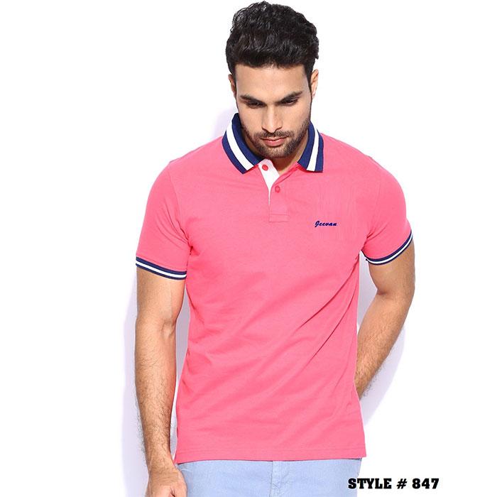 Pink With Blue T-Shirt