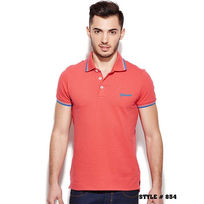 Burnt Sienna Collar T-Shirt