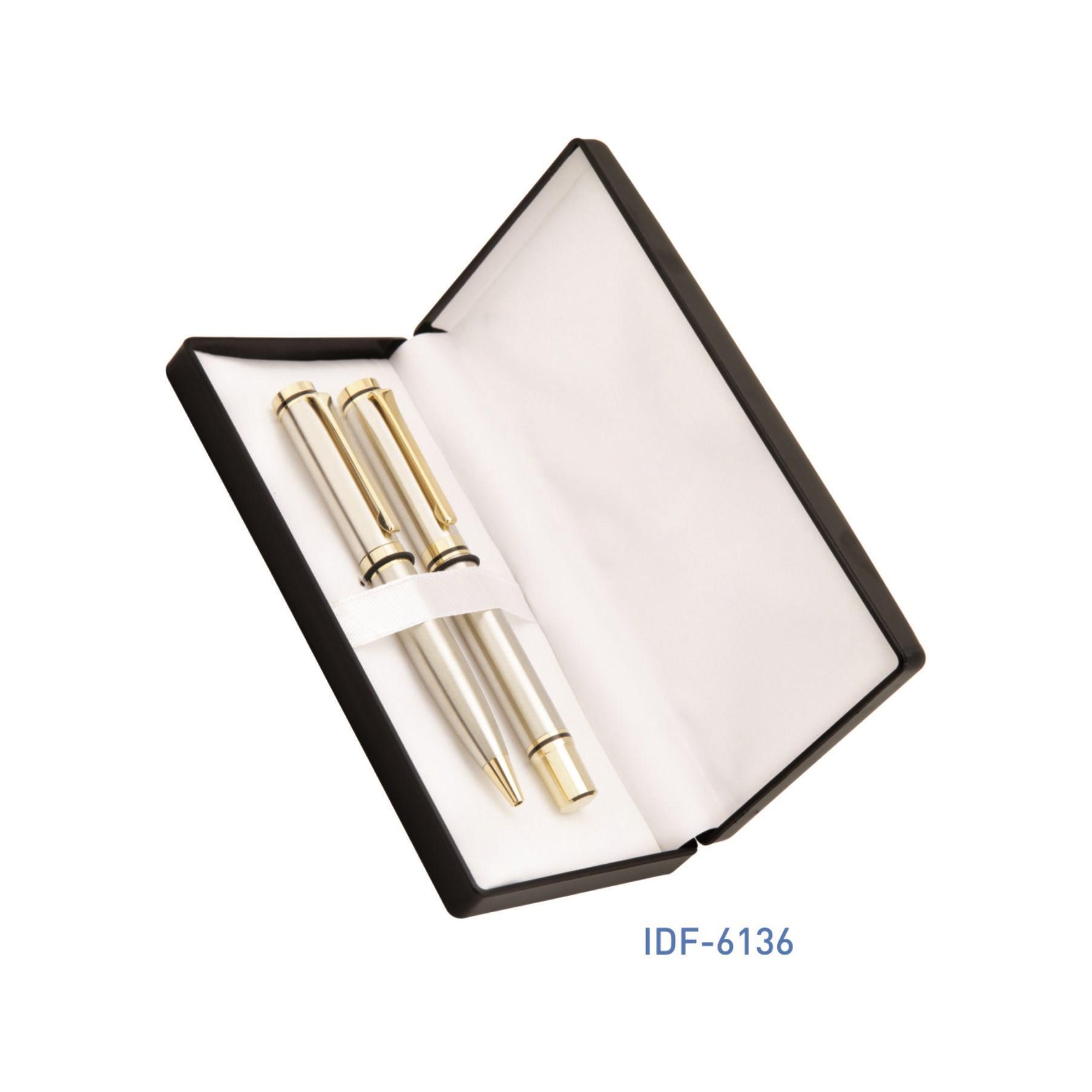 Set  Of Two Light Gold Silver Pens