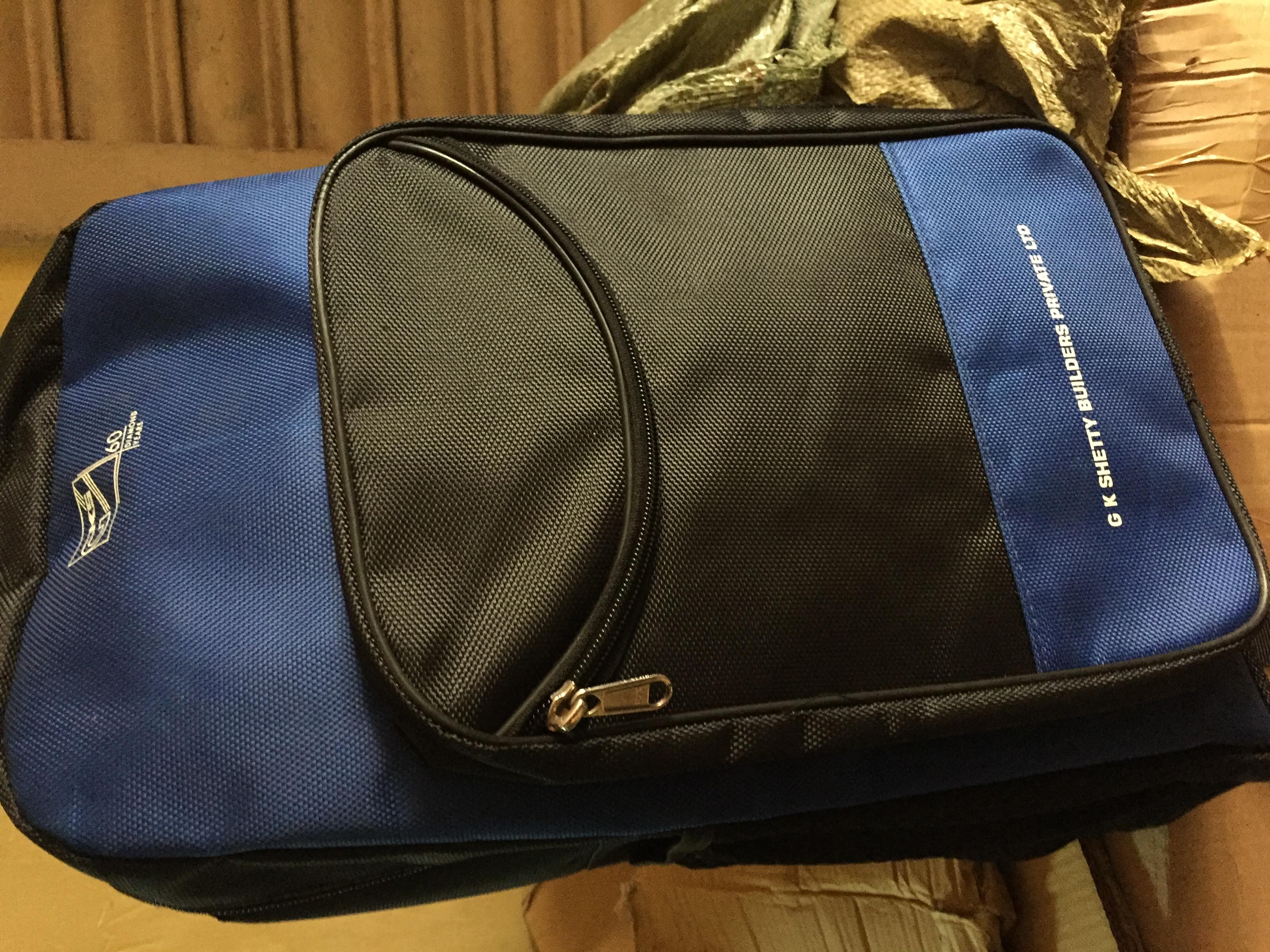 Blue With Black Color Bag