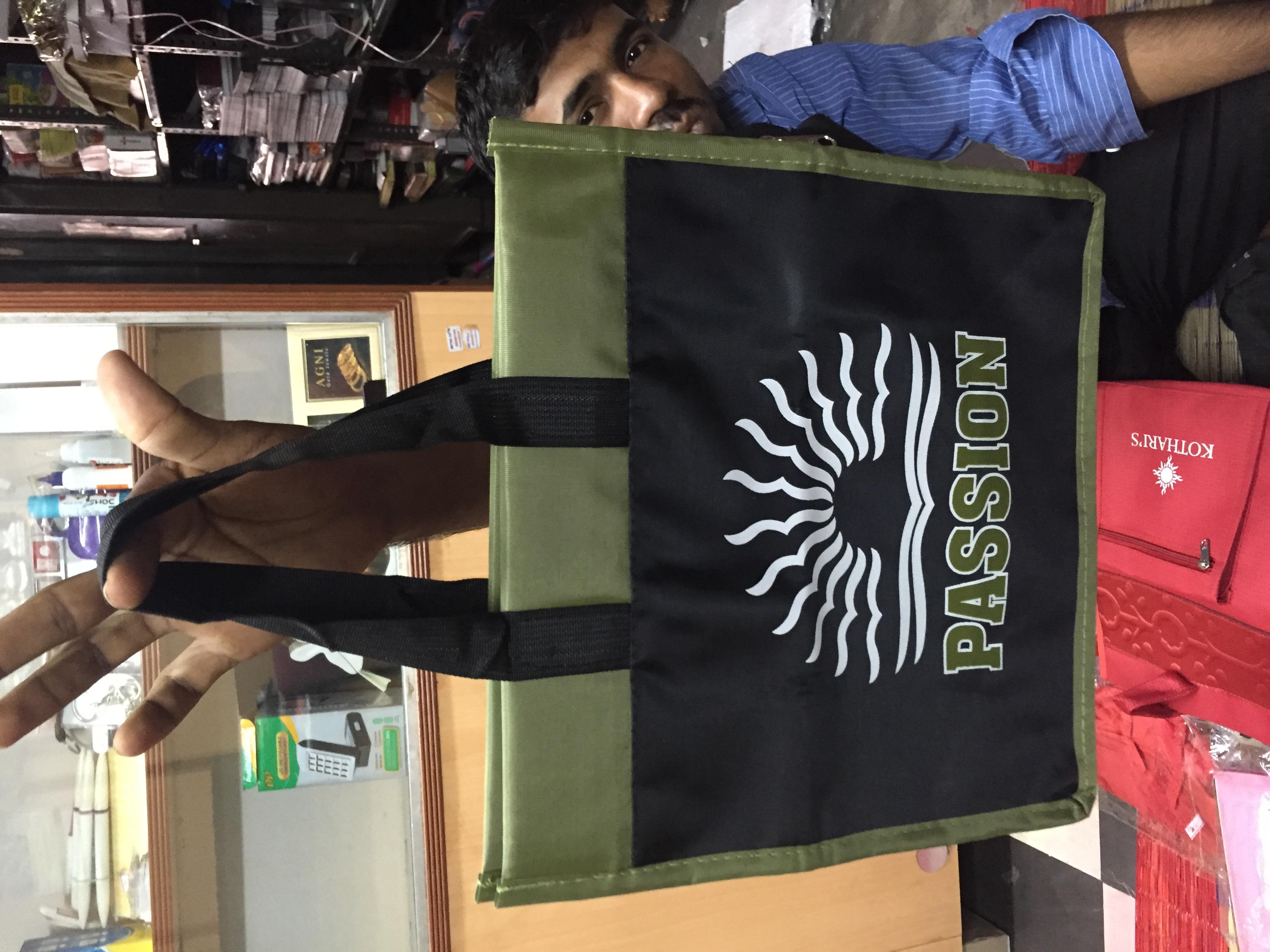 Black With Olive Color Bag