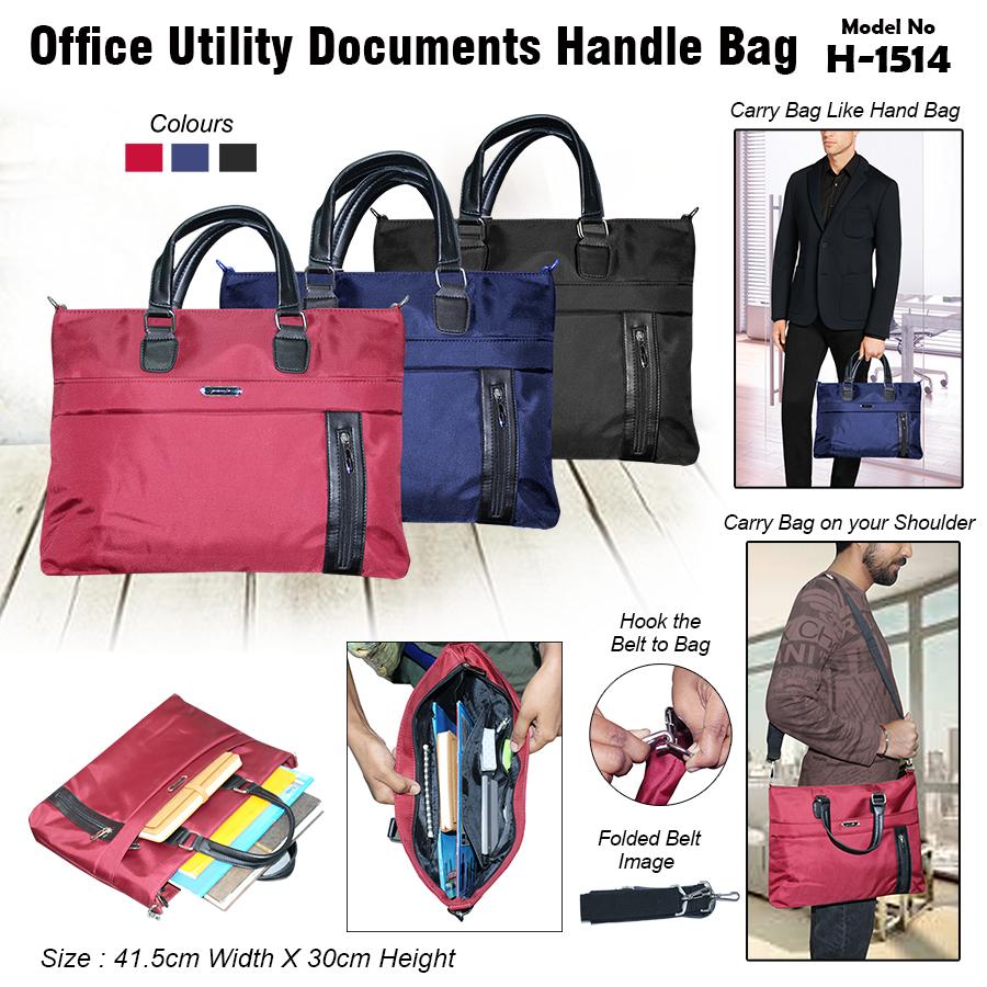 Office Utility Documents Handle Bag