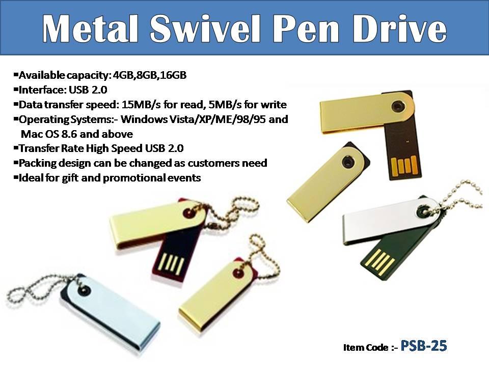 Metal Swivel Pendrive