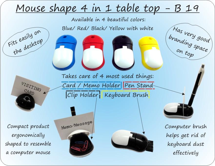 Mouse Shape 4 in 1 Table Top