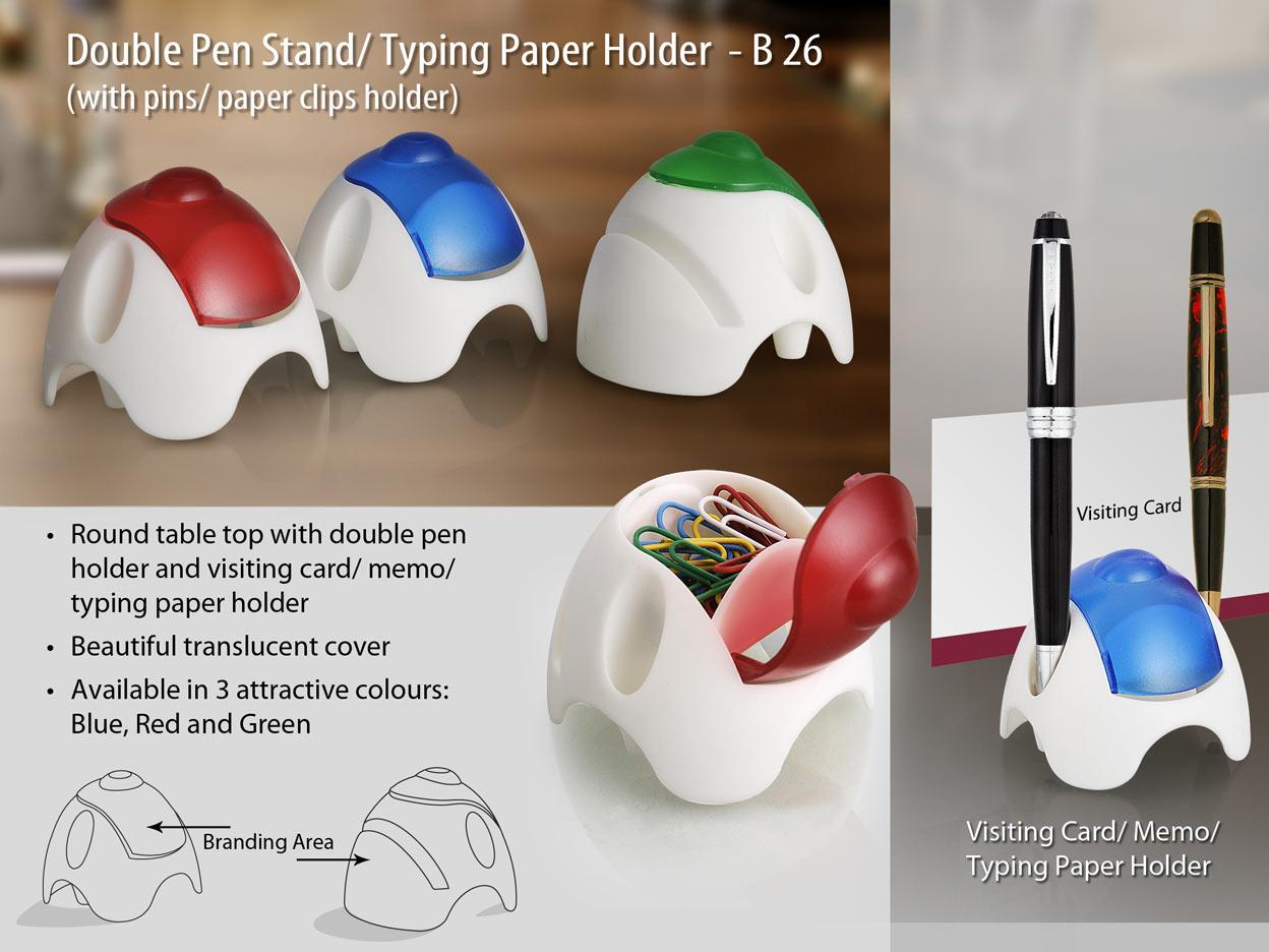 Double Pen Stand / Typing Paper Holder