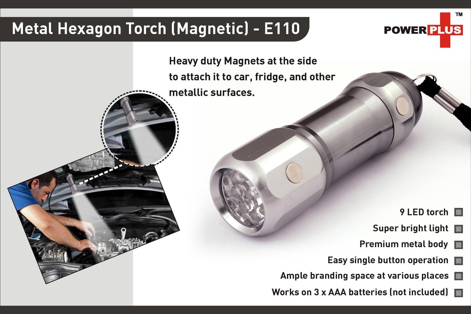 Metal Hexagon Torch