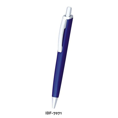 Plastic Royal Blue With Tiny Clickable Pen