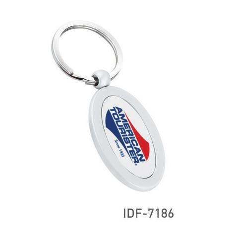 Oval Metal Keyring