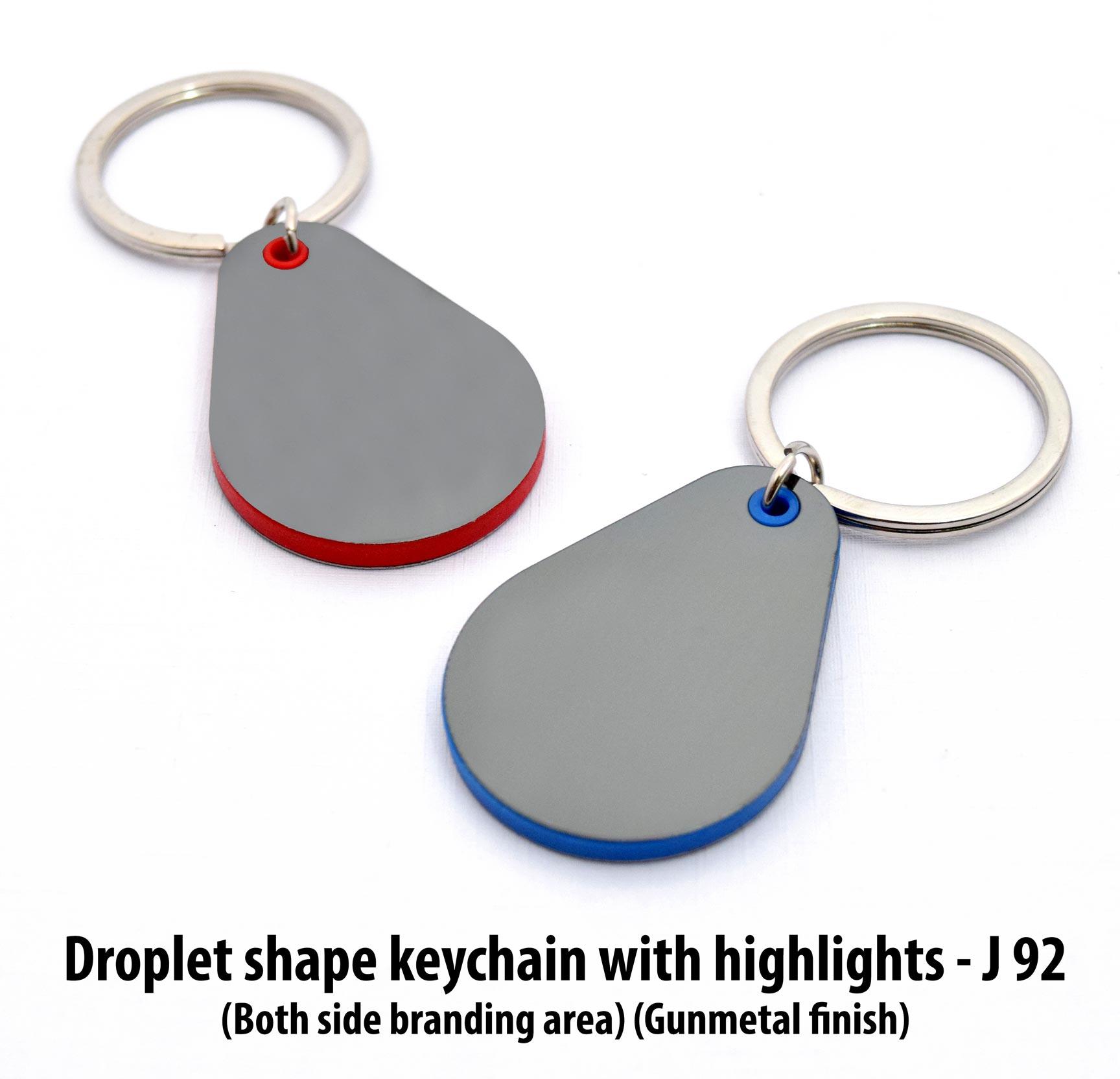 Droplet Shape Keychain