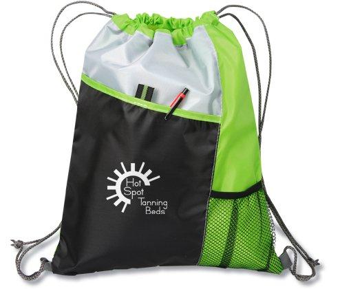 Green With Black Color Bag