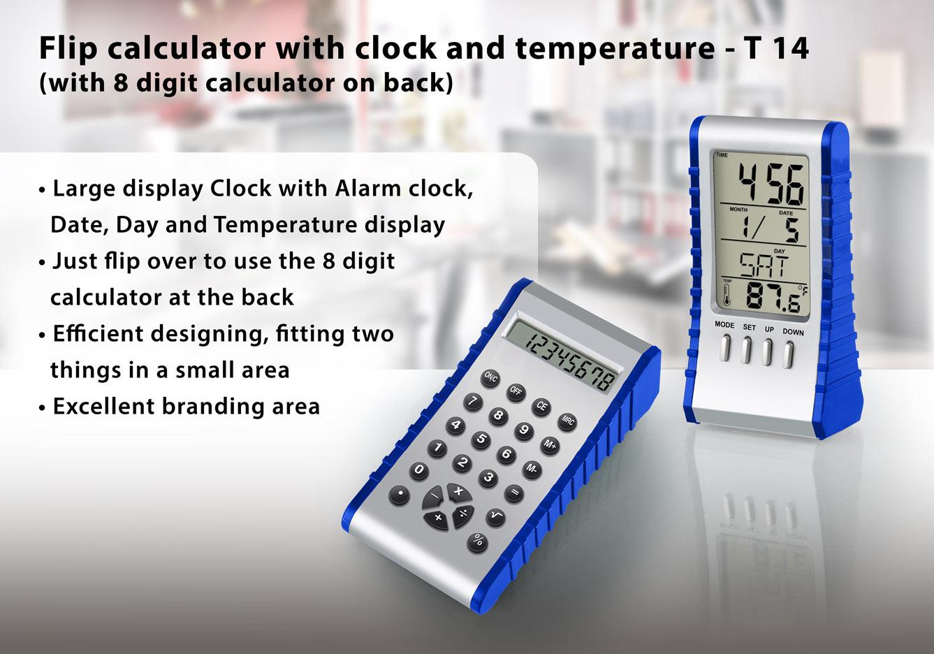 Flip Calculator With Clock Flip Calculator With Clock